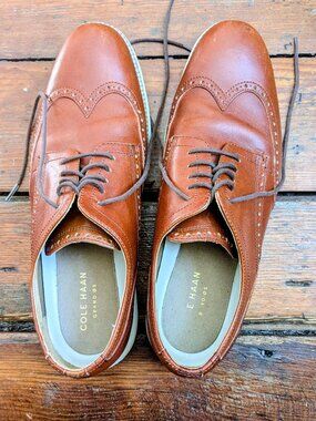 Cole Haan Men's Originalgrand Wingtip Shoes, Size 11